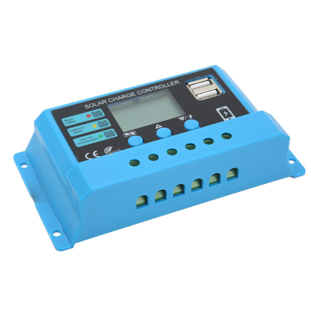 10A 12V 24V Solar Charge Controller With Lcd Display, Smart Circuit Protection For Lithium Battery Rv Boat 9771547105343