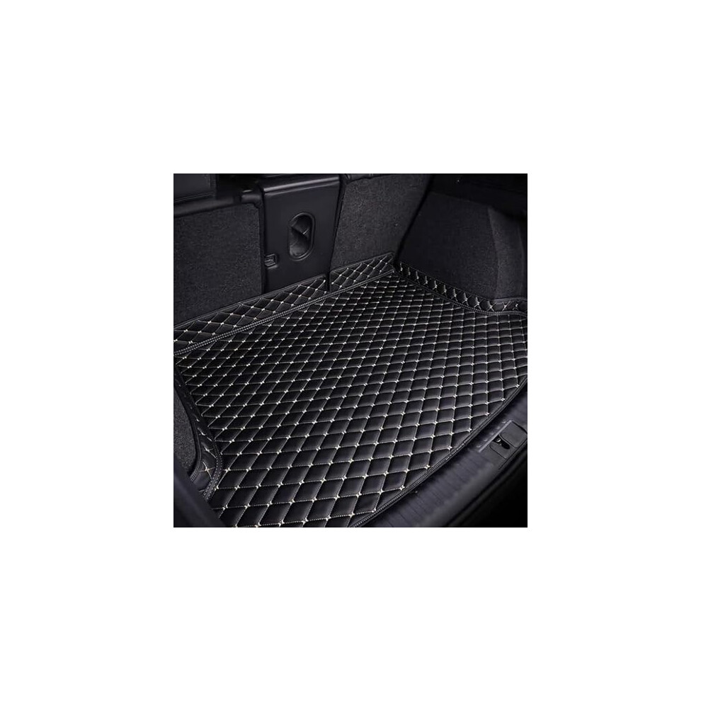 Trunk Mat For Fiat 500X 20152023 Waterproof Antislip Leather Cargo Liner Custom Fit Allseason Black/Beige 9330225046257