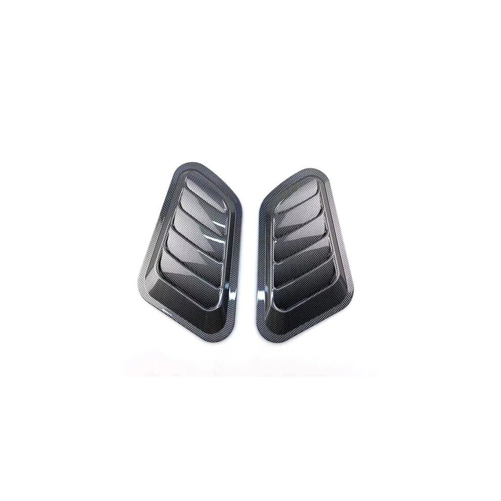 Universal Carbon Fiber Car Hood Scoop Vent Cover, Sporty Look, Easy NoâDrill Installation Black 9771547602187