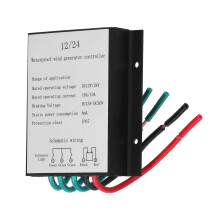 5000W Wind Turbine MPPT Charge Controller 12V 24V 48V Smart Charging Booster Black
