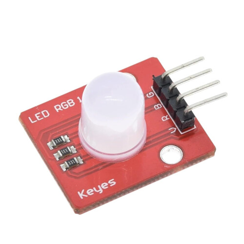 10mm RGB LED Module for Arduino Projects, Full Color Lighting, DIY Starter Kit Replacement