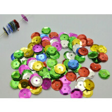 10000 Mixed Color 10mm CUP round loose sequins Paillettes sewing Wedding craft