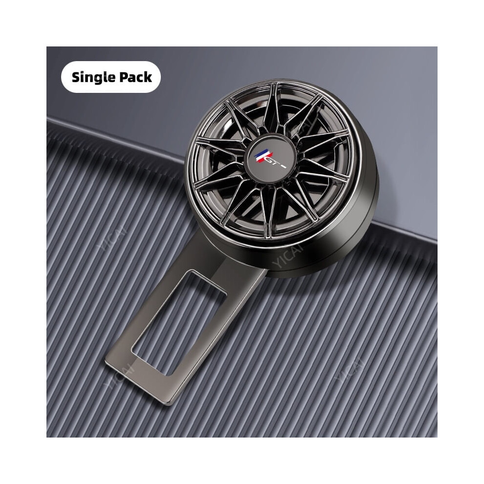 For Peugeot Gt Car Seat Belt Clip Extender Aluminum Alloy Rotating Wheel Hub Design Seatbelt Clip Adjustable Extender 9365509644898