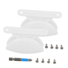 White RV Door Holder Catch for Camper Trailer, Easy Install Retainer, Windproof Secure Fit