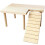 Topbathy Small Animal Ladder Hamster Pet Activity Structure Beige 1 Set 1