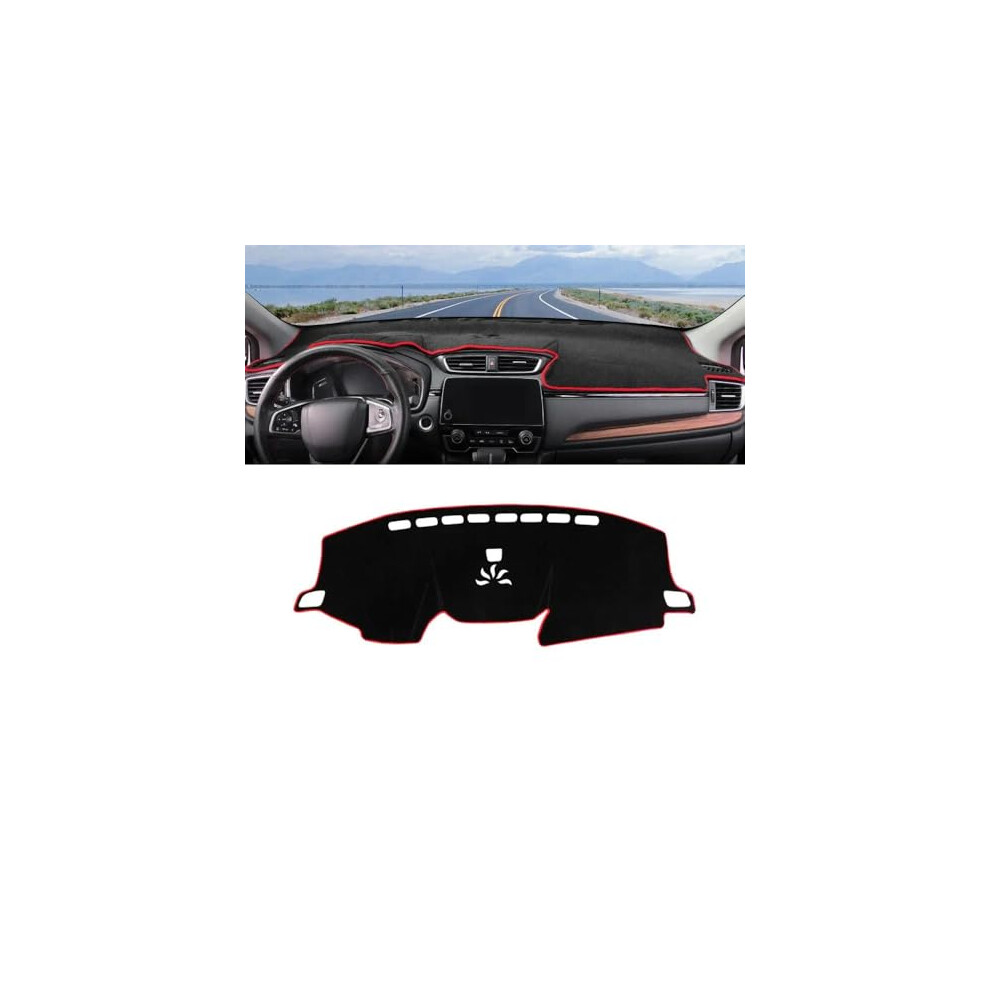 Dashboard Cover For Honda Crv 20172022, Antiglare Dash Mat With Sunlight Heat Uction And Nonslip Fit Red/Black/Blue 9073542743064