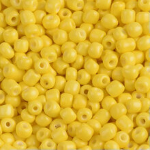 Wholesale 1000/500/200pcs 2mm 3mm 4mm Tiny Round Opaque Glass Loose Spacer Beads-Yellow-3mm (500pcs)