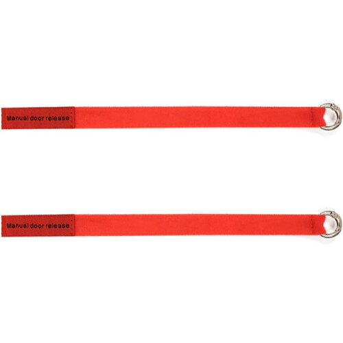 2Pcs Red Emergency Car Door Pull Strap for Quick Visual Identification and Easy Vehicle Escape Rope