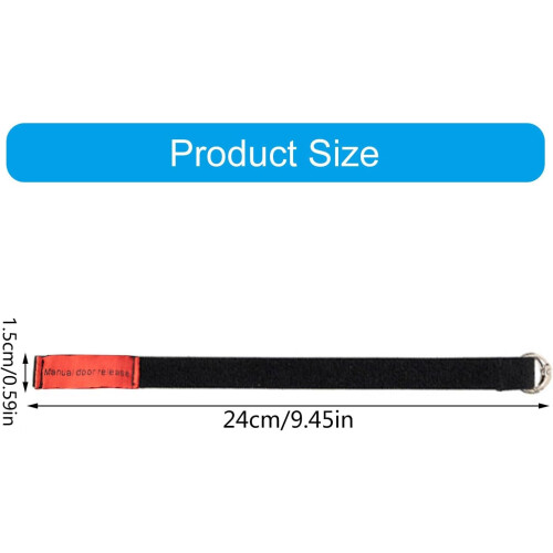 2Pcs Red Emergency Car Door Pull Strap for Quick Visual Identification and Easy Vehicle Escape Rope 1