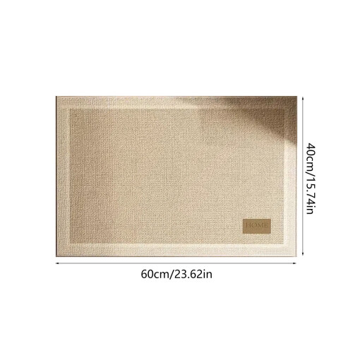 Striped Polyester Rug 60 x 40 cm Beige 2