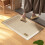 Striped Polyester Rug 60 x 40 cm Beige 4