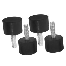 4pcs Furniture Leveling Feet Adjustable Legs with Rubber Pads for Chairs Tables Sofas Cabinets