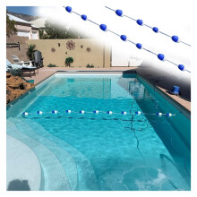 50ft Extra Long Pool Lane Divider with Floats and Hooks for Deep and Shallow Swimming Areas