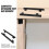 Keyboard Track Guide Self under Desk Sliding Tray Slide Rail Office 2