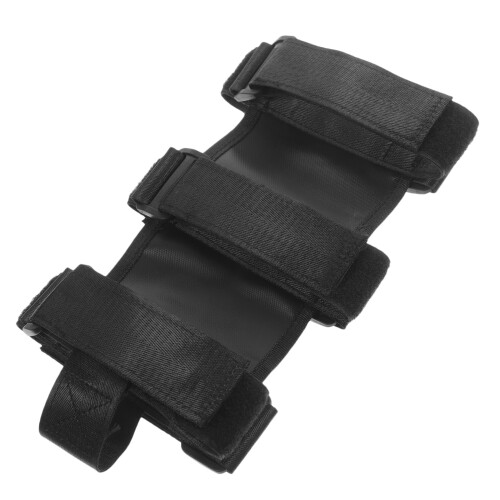 Fire Extinguisher Mount with Adjustable Slip Resistant Strap for Secure Vehicle Attachment