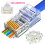 100PCS RJ45 Pass Through Modular Plug Network Cable Connector End 8P8C CAT6 CAT5 2