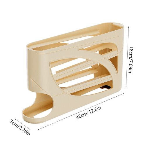 4-Tier Rolling Egg Holder for Fridge, Space-Saving Dispenser Holds 30 Eggs, Compatible with Standard Refrigerators 2