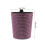 1Pack Car Trash Can Pink Rhinestone Pu for Simple Use 2