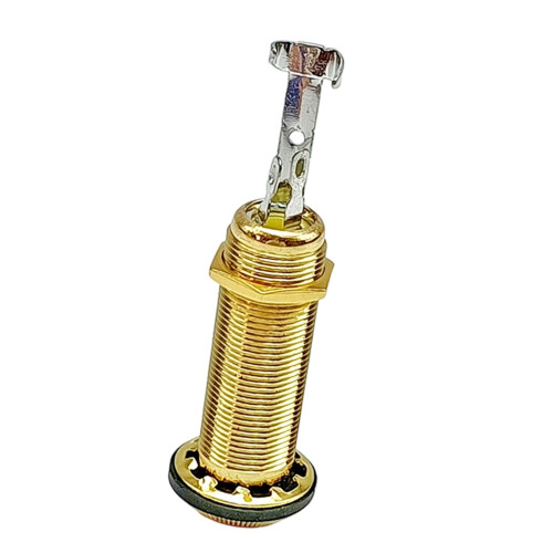 Legering 6,35 mm gitaar bas jacks socket snelle-Gouden 1