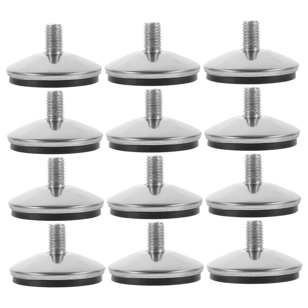12Pcs Nonskid Screwin Furniture Legs With Antislip Base For Chairs Tables Sofa Floor Protection 9092120852387