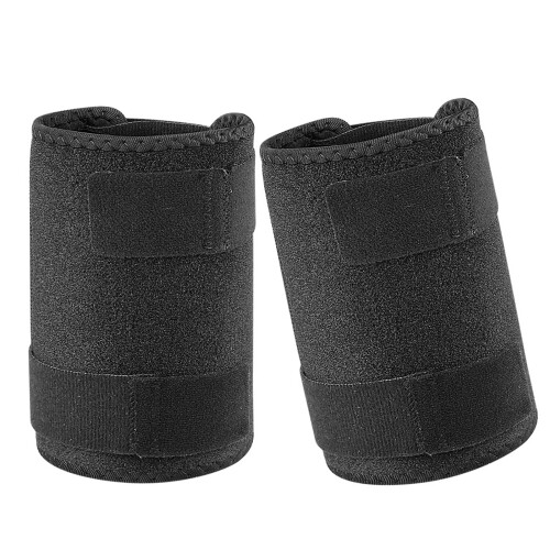 2Pieces Arm Compressions Sleeve Enhancing Support for-L Black