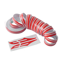 12mm Red Pinstripe Car Body Decal Vinyl Sticker Tape with Transparent Finish and Durable Adhesive