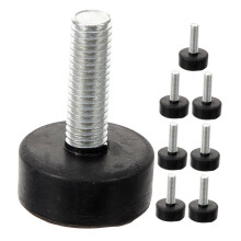 8pcs Heavy Duty Adjustable Leveling Feet for Furniture with Rubber Leg Extenders, Height Adjustment and Floor Protection