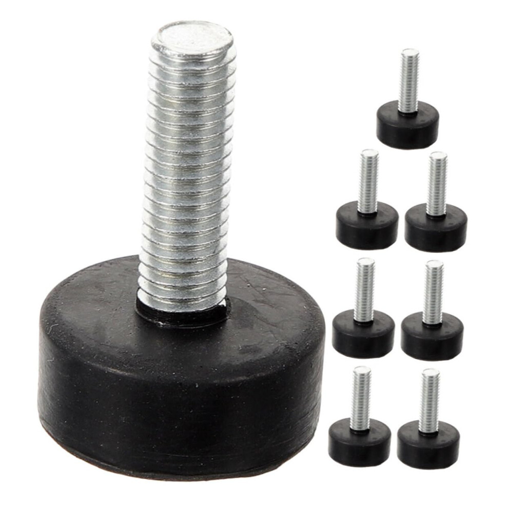 8Pcs Heavy Duty Adjustable Leveling Feet For Furniture With Rubber Leg Extenders, Height Adjustment And Floor Protection 9771547106487