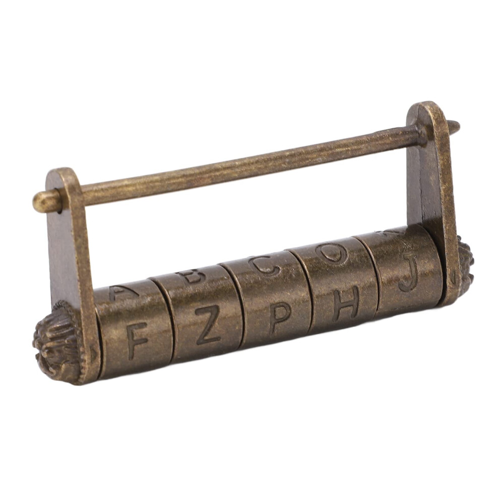 Vintage Zinc Alloy Combination Padlock 50Mm Antique Style Keyless Password Lock For Cabinets 9771547106524