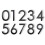 Modern Floating House Number - Acrylic Creative Digital Set 3