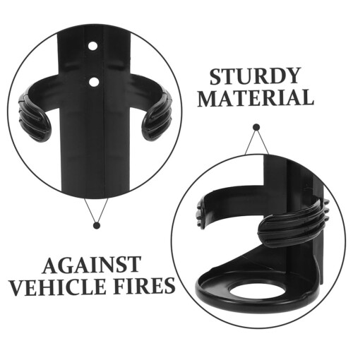 2pcs Fire Extinguisher Holder for Vehicle Trunk with Secure Storage and Quick Access Bracket 2