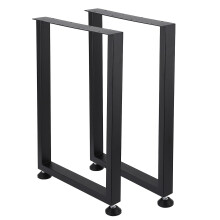 Adjustable Metal Table Legs 28 Inch Heavy Duty Square Tube Design for Dining and Coffee Tables