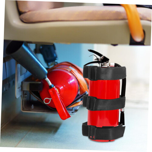 Fire Extinguisher Mount with Adjustable Slip Resistant Strap for Secure Vehicle Attachment 1