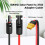 Solar Connector XT60 Adapter 35FT 10AWG Solar Panel Extension Cable for Power Station 2