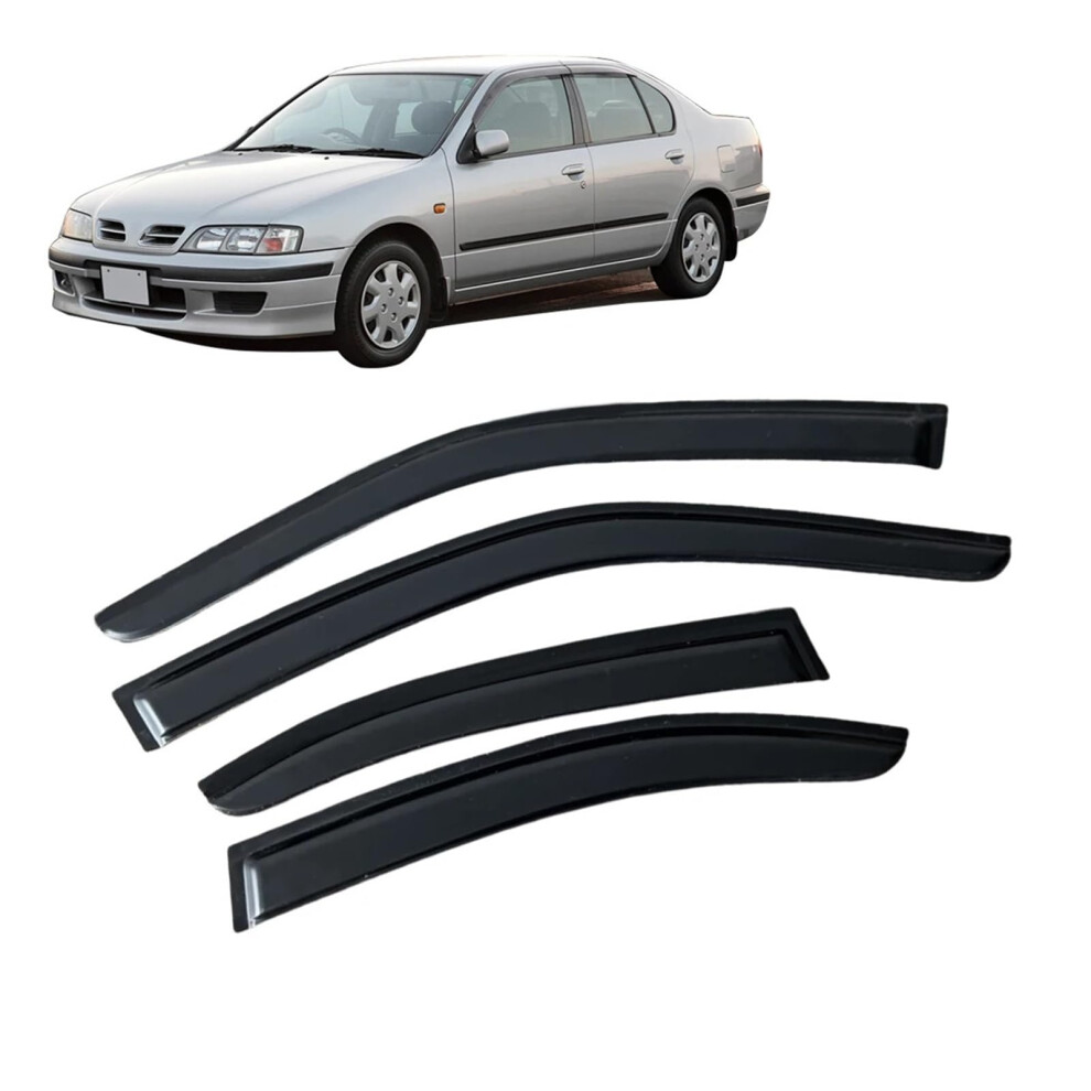 Window Visors For Nissan Primera P11 1997Â2001 Sedan, Rain Guards Wind Deflectors Weatherproof Shield 9771547602385