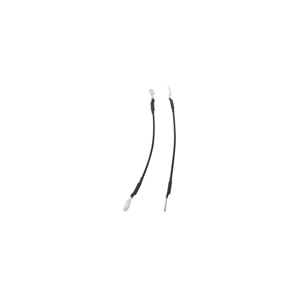 Tailgate Hinge Set And Cable Kit For Chevy S10 And Gmc Sonoma, Heavyduty Steel Clear Coat 2Pc Black 9073542790433