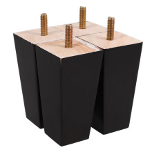 Furniture Replacement Legs Set of 4 Solid Wood Tapered Style for Sofa Chair Cabinet Desk Easy Install