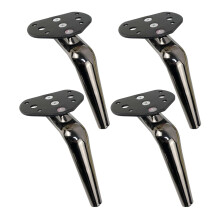 7 Inch Gun Black Metal Furniture Legs Set of 4, HeavyDuty Iron Support for Sofa Bed Cabinet