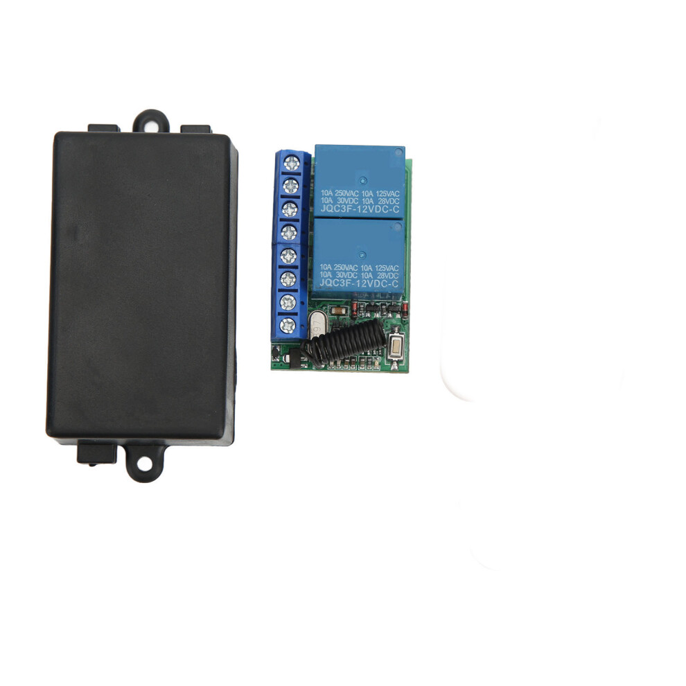 Wireless 2 Channel Antitheft Alarm Relay Switch 12V With Remote 9401390630753