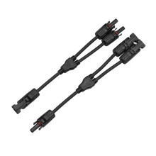 Y Branch Solar Panel Connectors 2Way PV Cable Connector IP67 Waterproof Fast Connect Design
