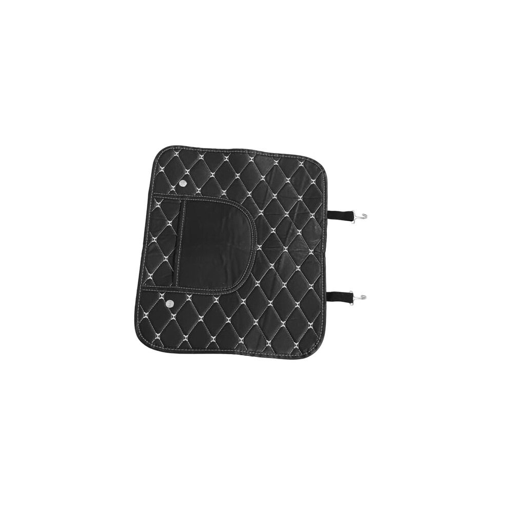 Car Seat Protector And Back Seat Organizer Leather Rear Seat Cover With Storage Pockets For Cars Suvs 9330225110675