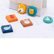 6PCS Cartoon Silicone Self Adhesive Wall Protectors Door Handle Bumpers Buffer Guard Stoppers Crash Pad