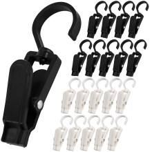 Laundry Hooks Clip,Super Strong Plastic Swivel Hanging Curtain Clips Clothes Pins,4.3 Inches Beach Towel Clips for Beach/Lounge Chairs - Keep Your