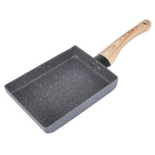 Brat Pfanne Tamagoyaki Omelette Schwarz Antihaft Pfanne Eierpfanne Pfannkuchen Kü hentopf Nur für Gaskocher Grau