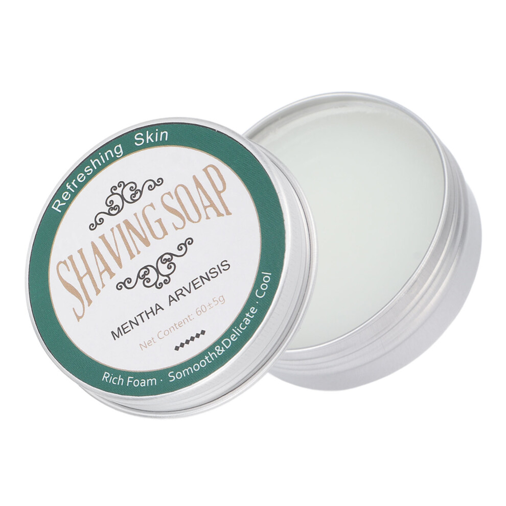 Cream 60G Mint Scent Shaving Soap Softening Beard Moisturizer