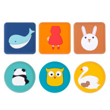 6PCS Cartoon Silicone Self Adhesive Wall Protectors Door Handle Bumpers Buffer Guard Stoppers Crash Pad