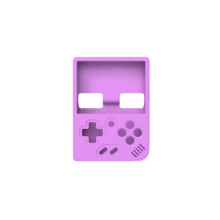 Case for Miyoo Mini Plus Purple Silicone Cover Retro Game Console Soft Sleeve with Lanyard