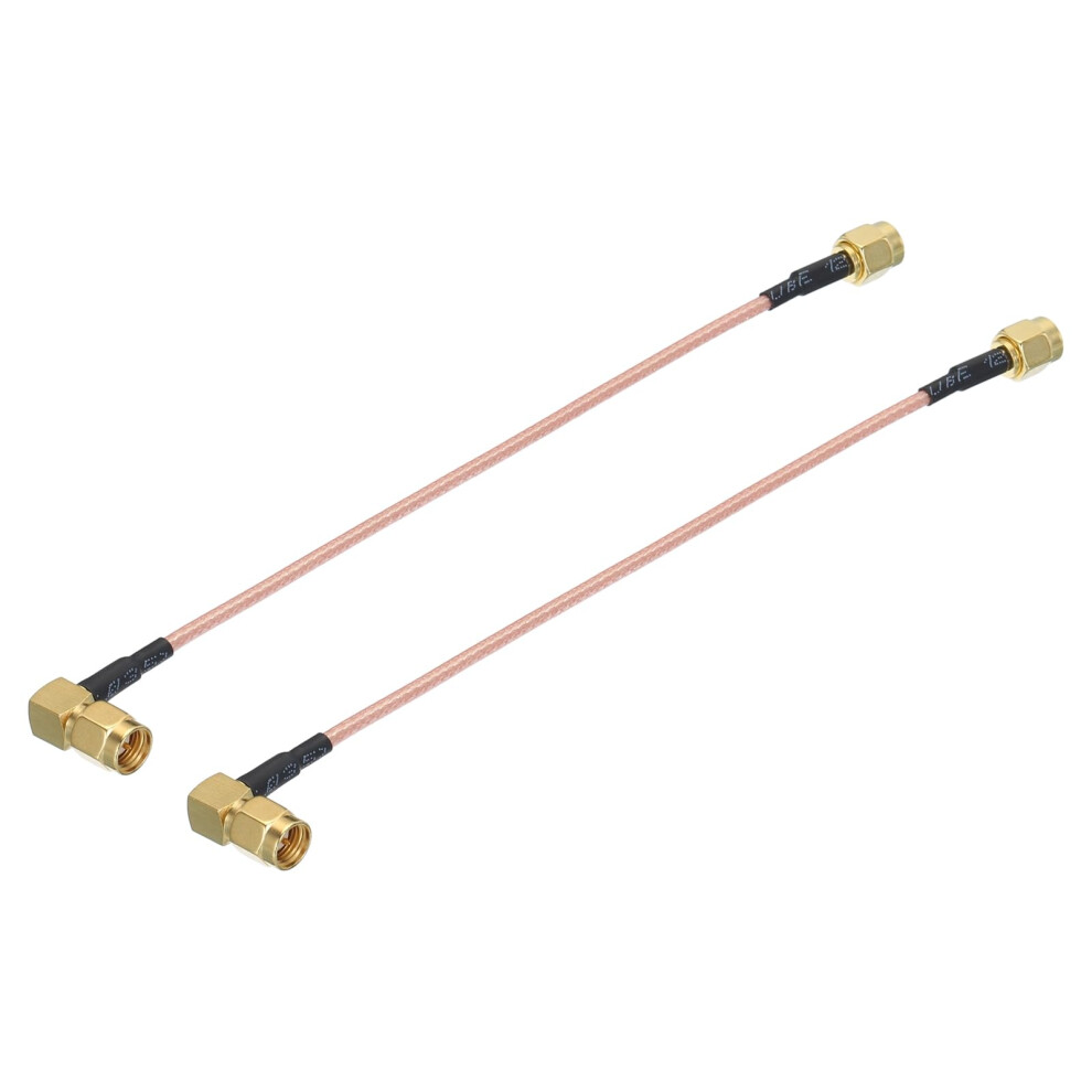 2 Pack Rg316 Low Loss Sma Male To Male Right Angle Coaxial Cable 15Cm 0.5Ft For Wifi 4G Antenna 9771547602569