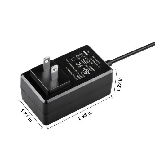 AC DC Power Adapter 4ft for Juniper SSG5 Router, Replacement Power Supply with Safety Protection 1