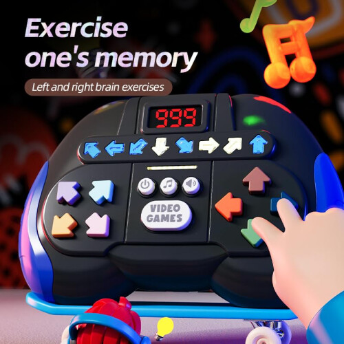 Black Blue Handheld Game Console for Kids Brain Development and Handson Skills Gift 1